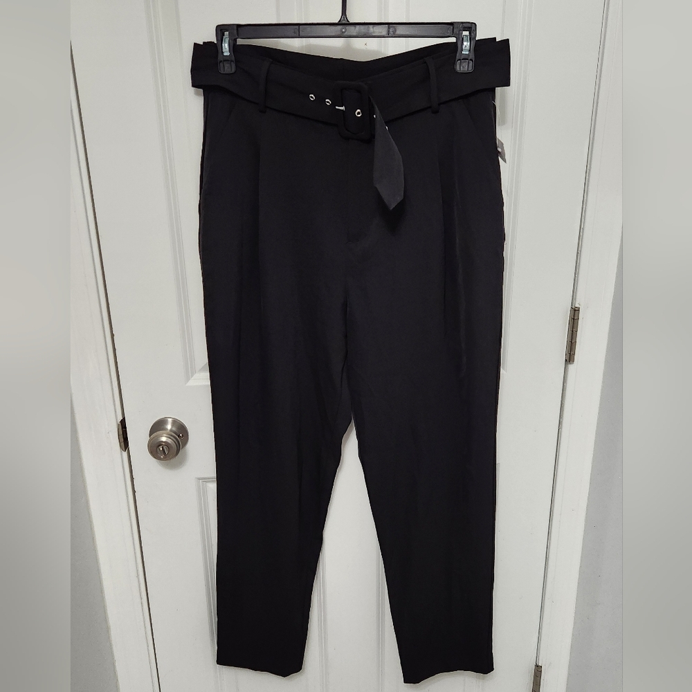 jason wu Women black ankle high waist front pleated pleated pants Size S